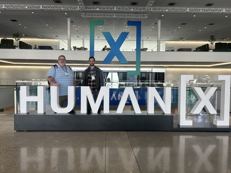 Spej team members at HUMAN X